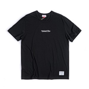 Mitchell & Ness Essentials Heavy Weight Tee Black
