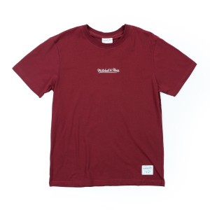 Mitchell & Ness Essentials Heavy Weight Tee Cabernet