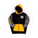 Mitchell & Ness NFL Full Zip Fleece Hoodie Pittsburgh Steelers