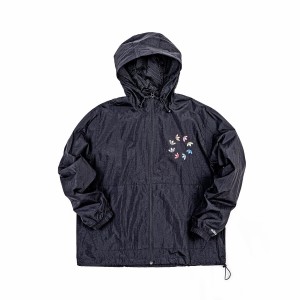 adidas Adicolor Shattered Trefoil Windbreaker Black