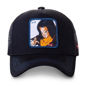 Capslab Dragon Ball Android C17 Trucker Snapback Black