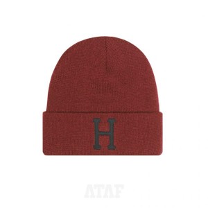 HUF Classic H Beanie Rose Wood Red