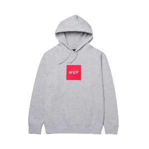 HUF Essentials Box Logo Hoodie Athletic Heather