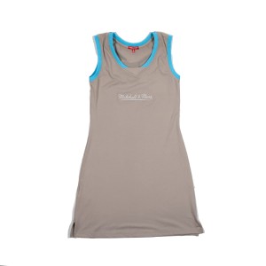 Mitchell & Ness Branded Womens Dress Light Beige
