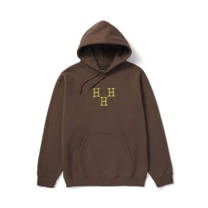 HUF Hat Trick Hoodie Coffee