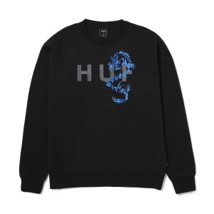 HUF Dragon Crewneck Black