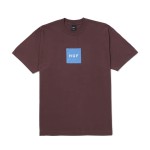 HUF Essentials Set Box Logo T-Shirt Eggplant