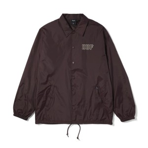 HUF Set H Coaches Jacket Eggplant