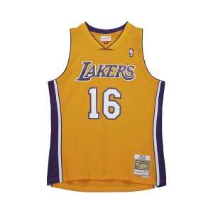 Mitchell & Ness NBA Gold Swingman Jersey Los Angeles Lakers 2009-10 Pau Gasol