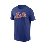 Nike MLB Men's Fuse Wordmark Cotton Tee New York Mets