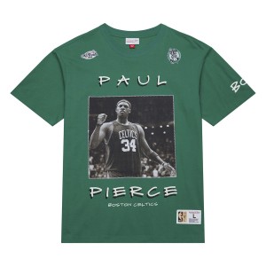 Mitchell & Ness NBA Heavyweight Premium Player Tee Vintage Logo Boston Celtics Paul Pierce