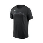 Nike MLB Men's Fuse Wordmark Cotton Tee Miami Marlines