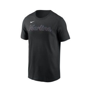 Nike MLB Men's Fuse Wordmark Cotton Tee Miami Marlines