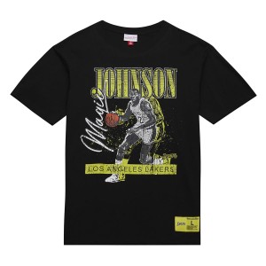 Mitchell & Ness NBA HW Neon Pop Player SS Tee Vintage Logo Los Angeles Lakers Magic Johnson
