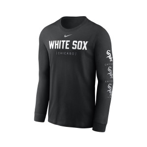 Nike MLB Men's Sleeve Repeater Cotton Tee Longsleeve Chicago White Sox