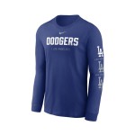 Nike MLB Men's Sleeve Repeater Cotton Tee Longsleeve Los Angeles Dodgers