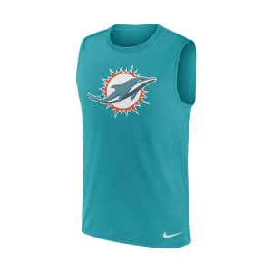 Nike NFL Men's Large Muscle Logo Tank Miami Dolphins