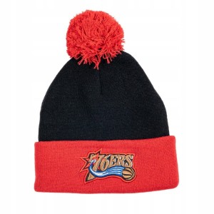 Mitchell & Ness NBA Two Tone Pom Beanie HWC 2.0 Philadelphia 76ers