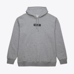Mitchell & Ness Branded Box Logo Hoodie Grey Heather