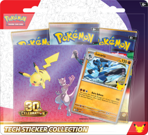 Pokémon TCG: 30th Celebration - Tech Sticker Collection - Lucario